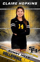 2023 Sunny Hills Volleyball Banners W