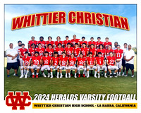 2024 Whittier Christian Football Photo Day